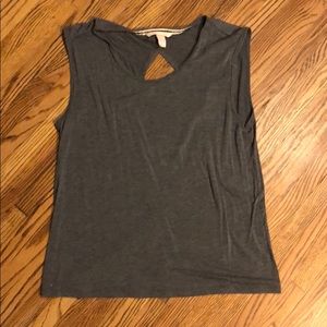 Victoria’s Secret Grey Open Back Workout Tank Top